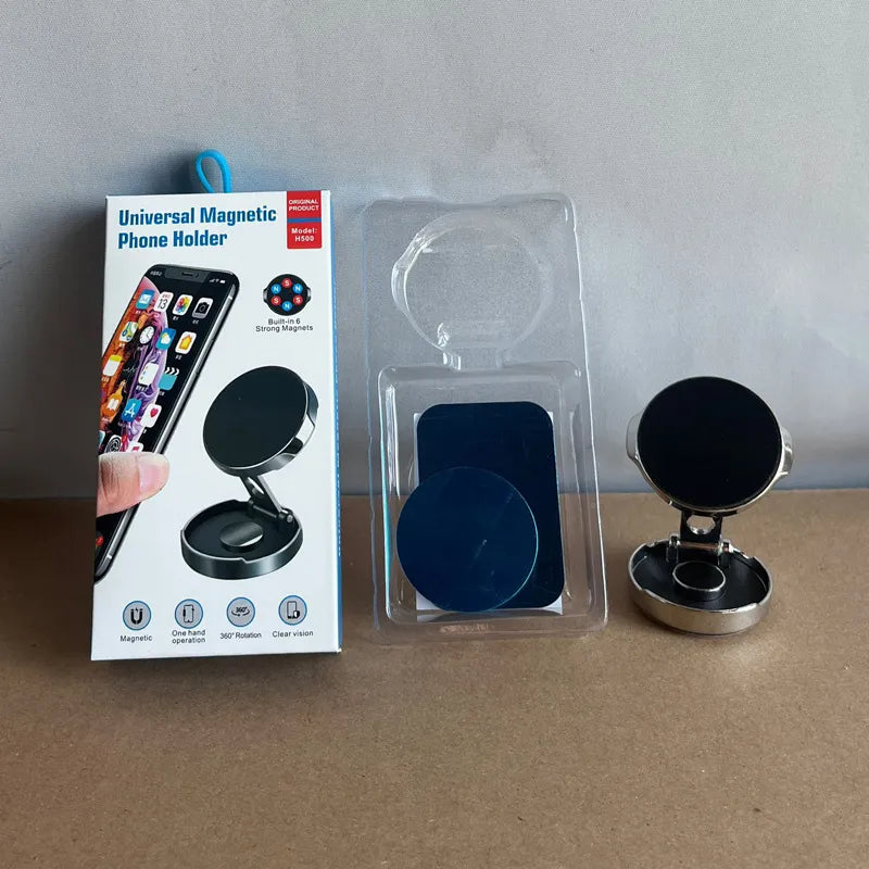 H500 Phone Brackets - Foldable Magnetic Car Mount with 720° Rotation