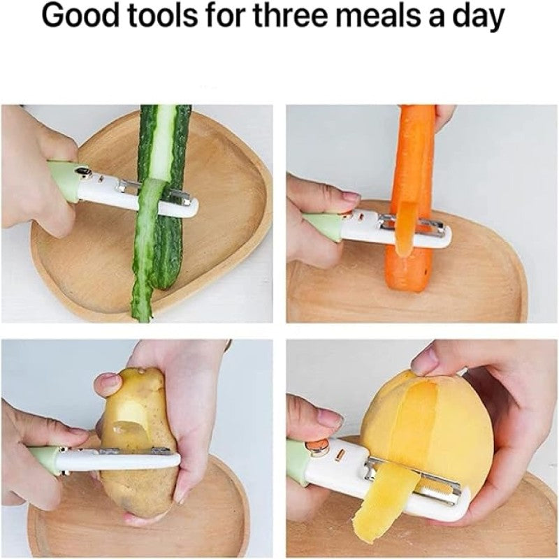 2 in 1 Kitchen Peeler, Double Stainless Steel Blade