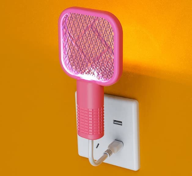 Mini Mosquito Killer Racquet Lamp 2 in 1 Multifunctional Angle Portable Bug Zapper