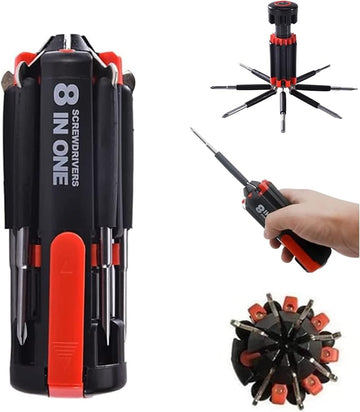 8 in 1 Screwdrivers with Worklight