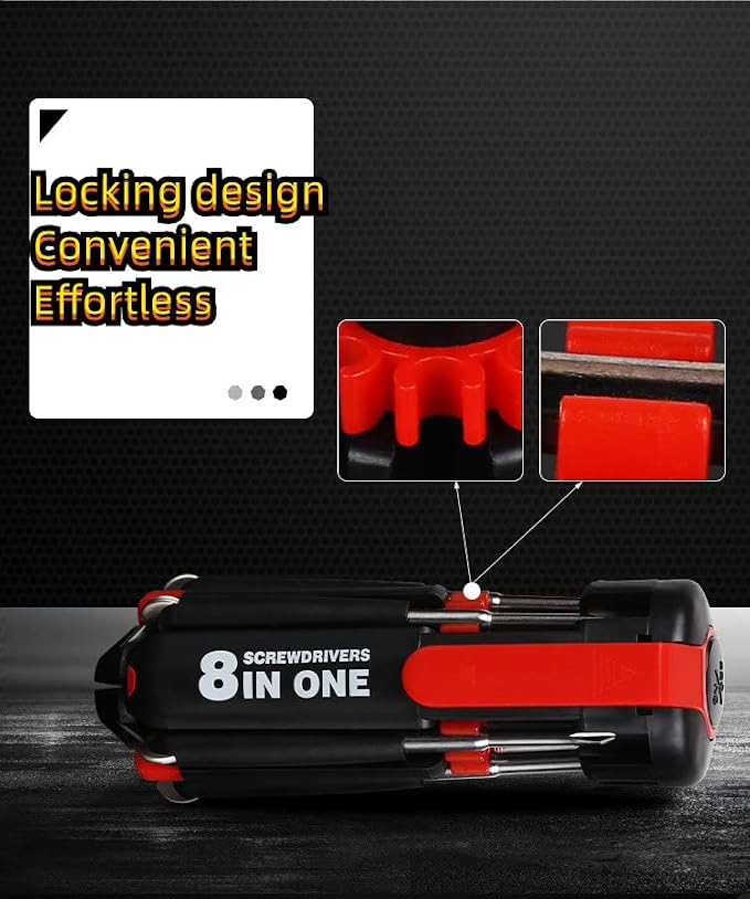 8 in 1 Screwdrivers with Worklight
