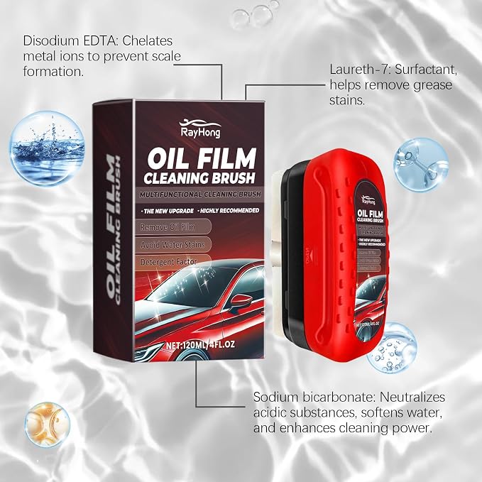 Automotive Oil Film Cleaning Brush, Glass Cleaning Board