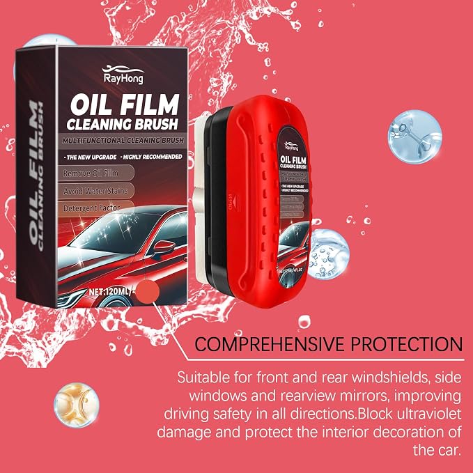 Automotive Oil Film Cleaning Brush, Glass Cleaning Board