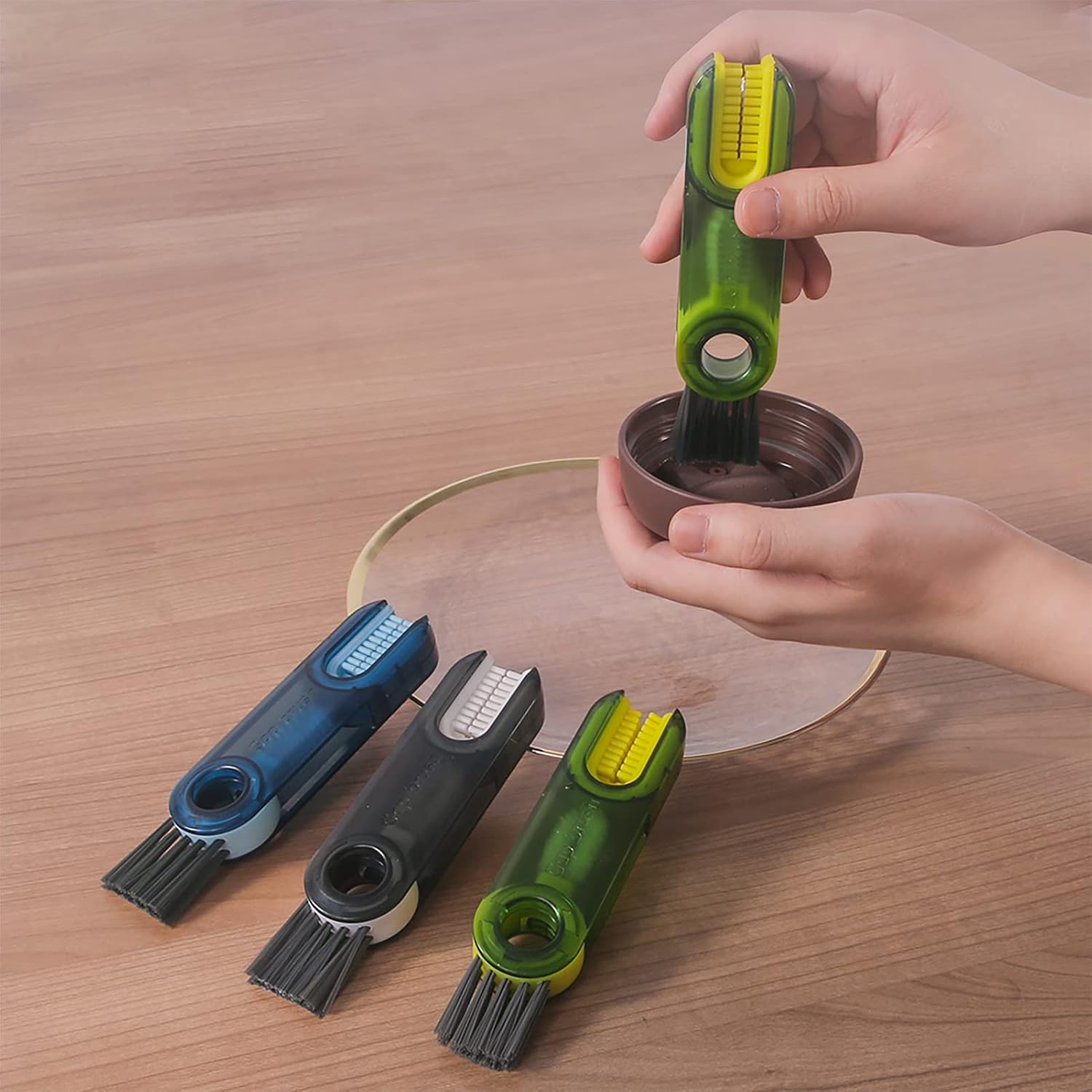 3 in 1 Cup Lid Gap Cleaning Brush