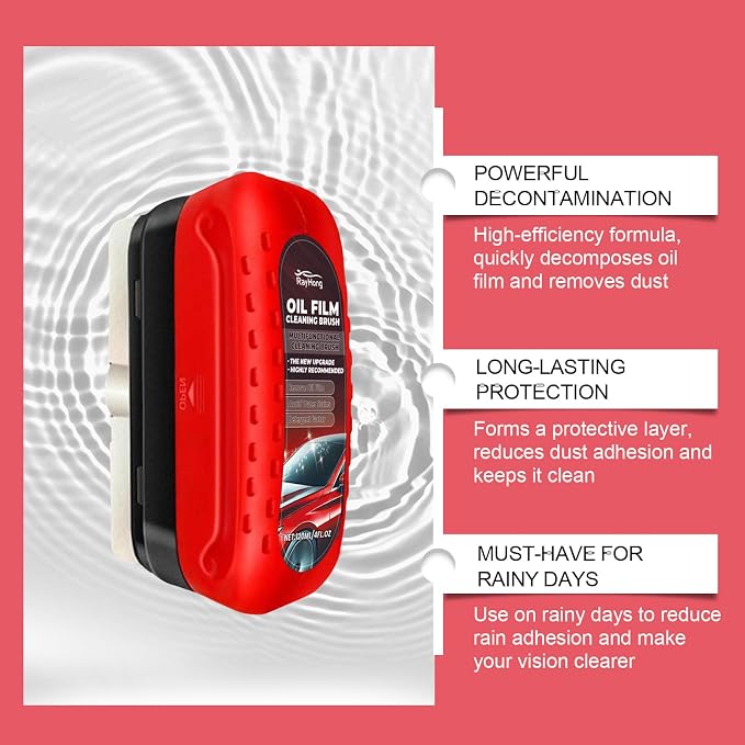 Automotive Oil Film Cleaning Brush, Glass Cleaning Board