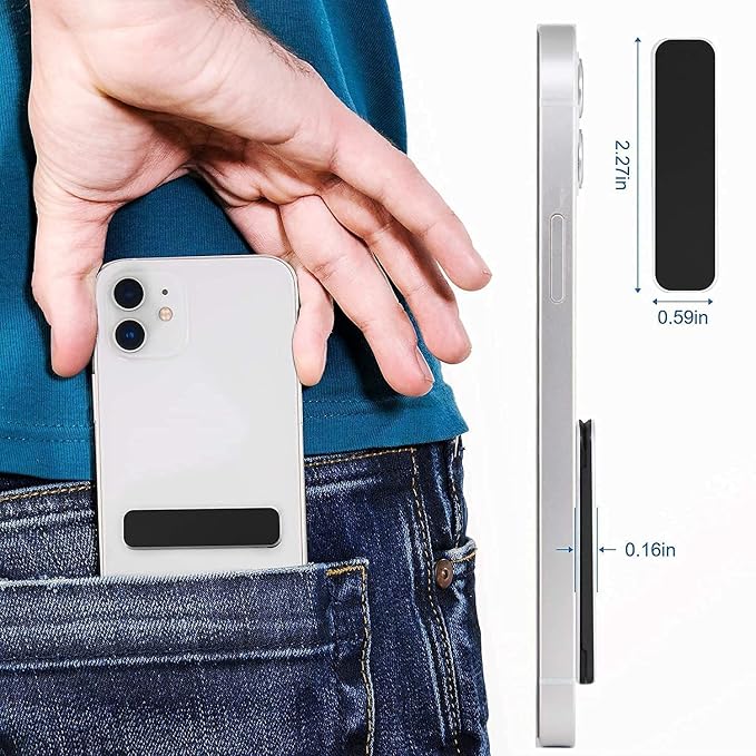Foldable Mobile Phone Kickstand Slim Back Mount with Adjustable Viewing Angle