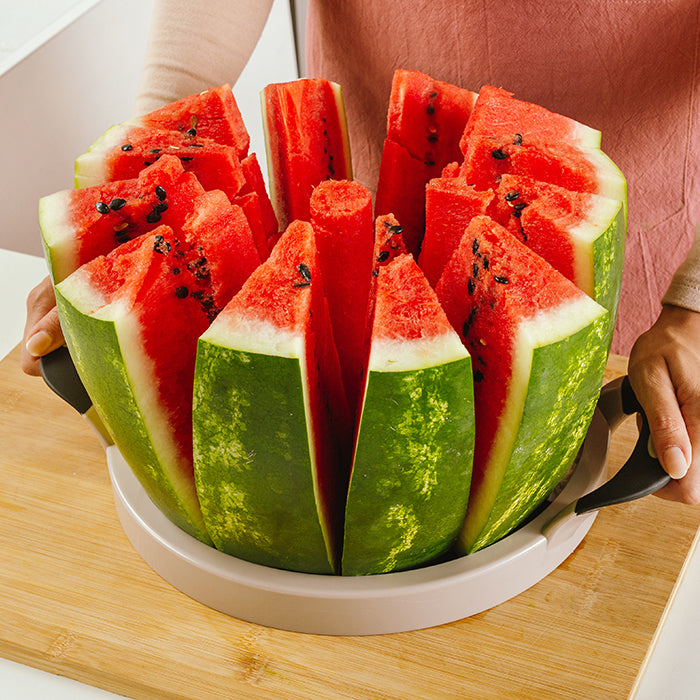Watermelon slicer with stainless steel blade