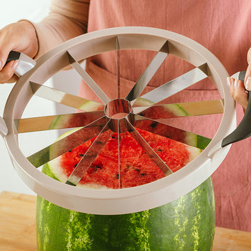 Watermelon slicer with stainless steel blade