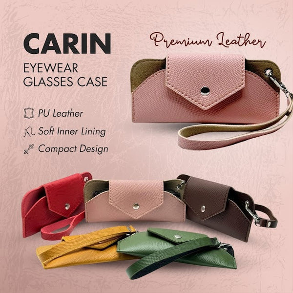 Carin Eyewear Glasses Case – Premium PU Leather Protection