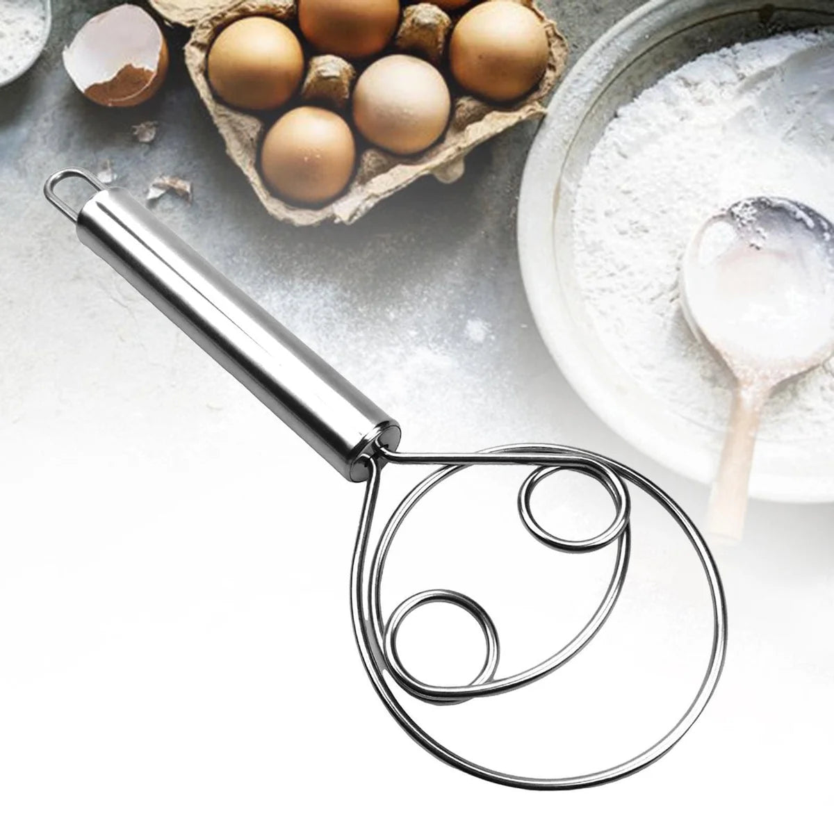 Flour Mixer, Manual Non Stick Cream Beater