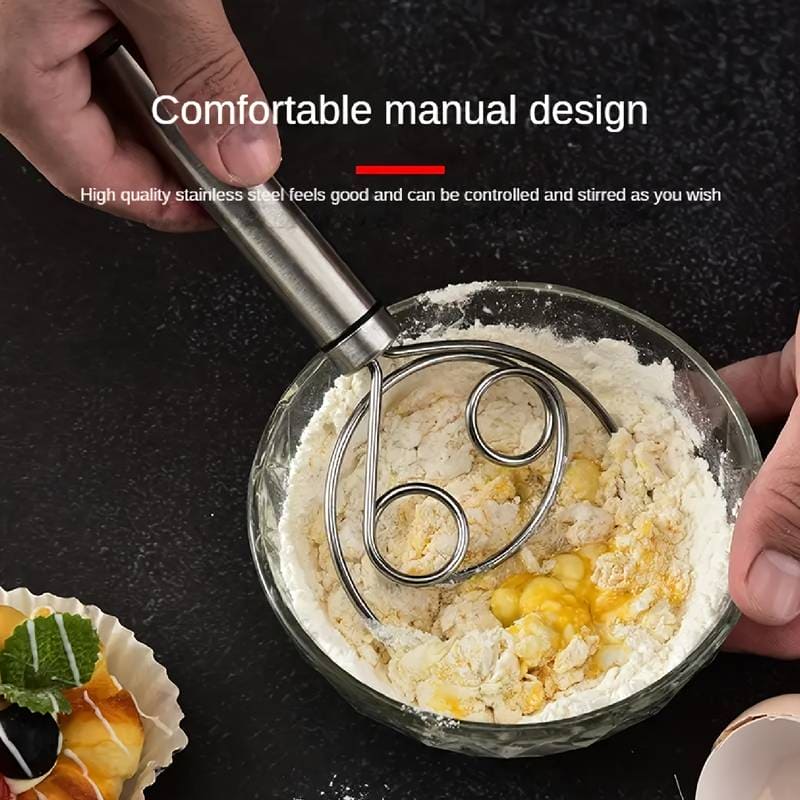 Flour Mixer, Manual Non Stick Cream Beater