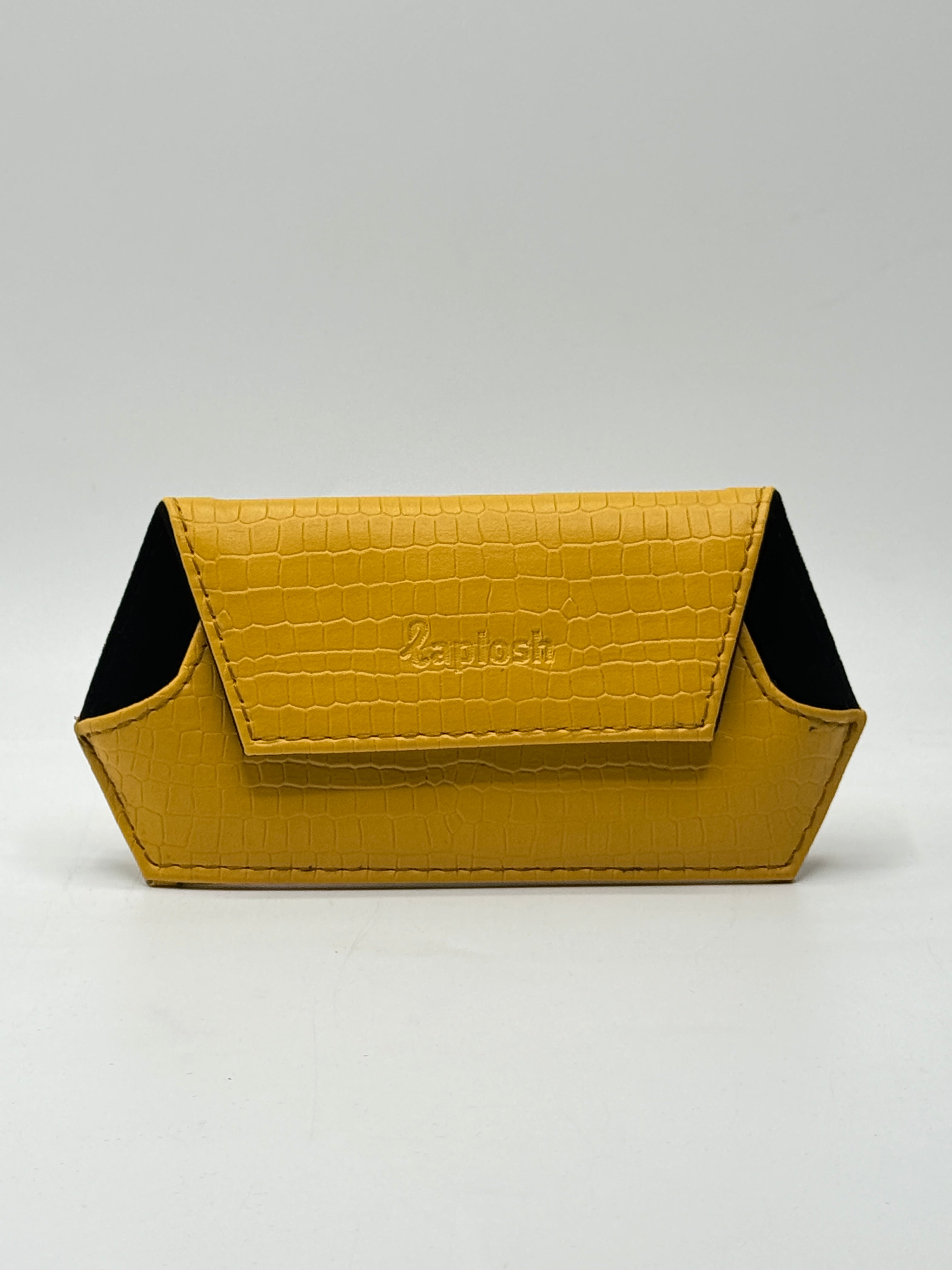 LEO EYEWEAR GLASSES CASE CROC TEXTURE