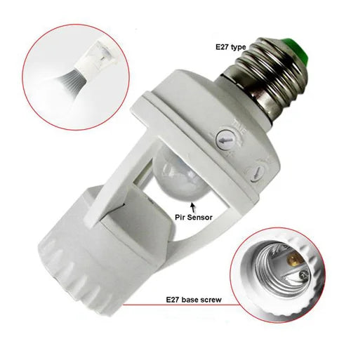 Infrared Human Body Sensor Lamp Holder