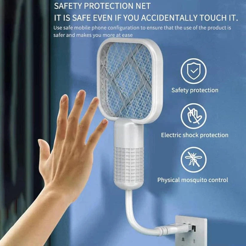 Mini Mosquito Killer Racquet Lamp 2 in 1 Multifunctional Angle Portable Bug Zapper