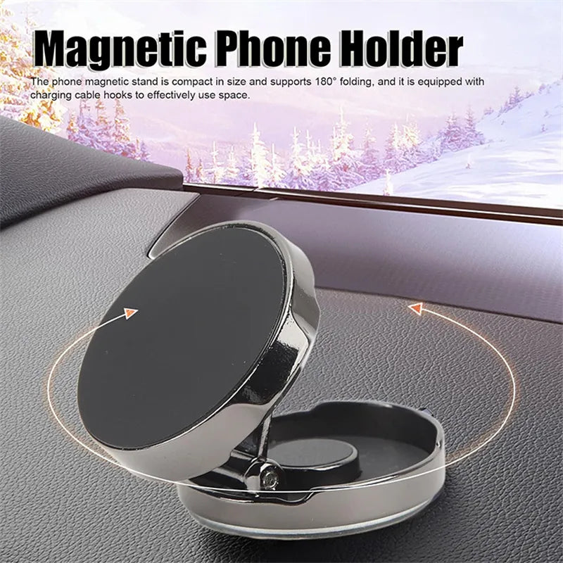 H500 Phone Brackets - Foldable Magnetic Car Mount with 720° Rotation