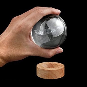 3D Solar System Crystal Glowing Ball
