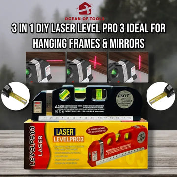 Laser Level PRO3 – Multi-Function Laser Level with Measuring Tape