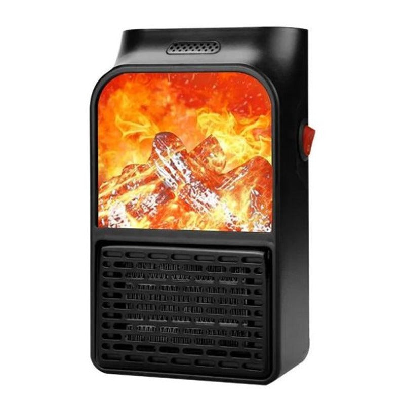 Flame Heater 1000W Mini Portable Electric Fireplace Warmer