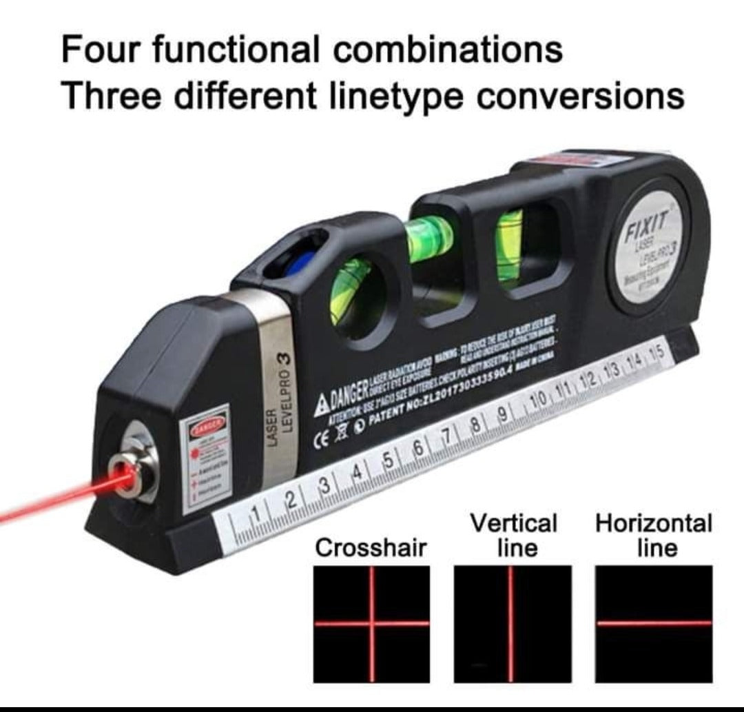 Laser Level PRO3 – Multi-Function Laser Level with Measuring Tape