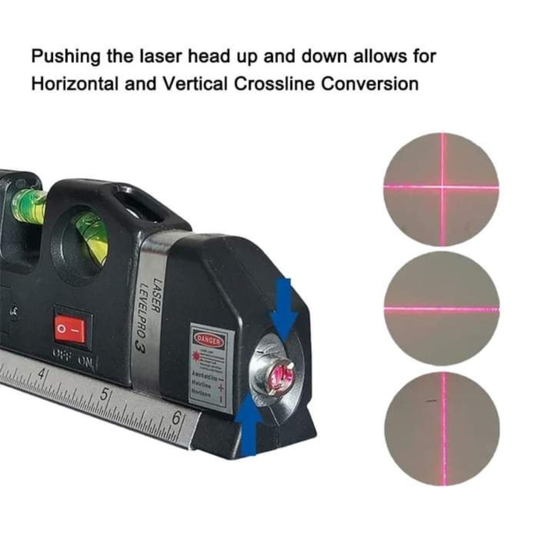 Laser Level PRO3 – Multi-Function Laser Level with Measuring Tape