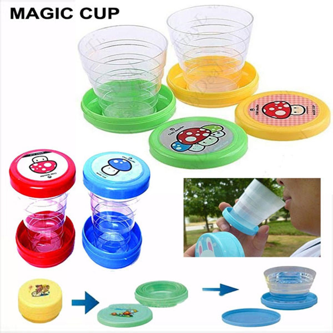 Portable Folding Collapsible Magic Glass for Water